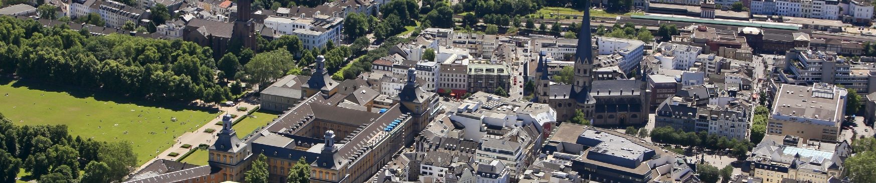 Luftbild der Bonner Innenstadt mit Poppelsdorf