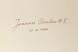 Unterschrift von Papst Johannes Paul II.
