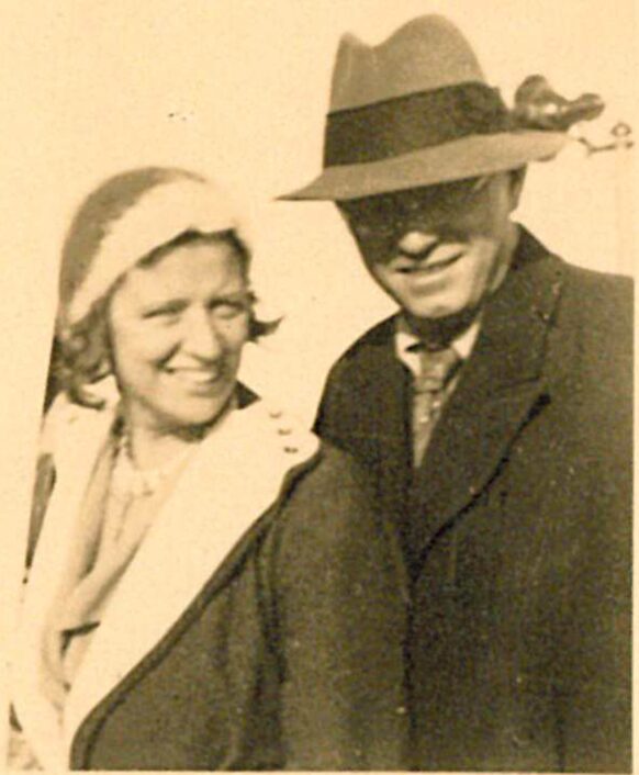 Adolf Busch und Ehefrau Frieda nach 25 Jahren Ehe (Ausschnitt aus SN 70/1418)