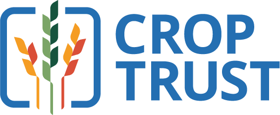 Das Logo des Crop Trusts zeigt neben dem Schriftzug eine stilisierte Getreideähre