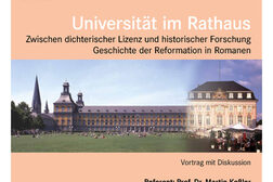 Plakat zur Veranstaltung Universität im Rathaus