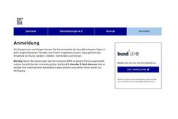 Der Screenshot zeigt die Anmeldemaske im Serviceportal Bonn