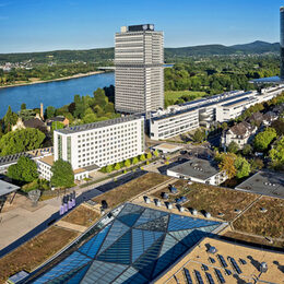 Luftbild von World Conference Center Bonn und UN Campus