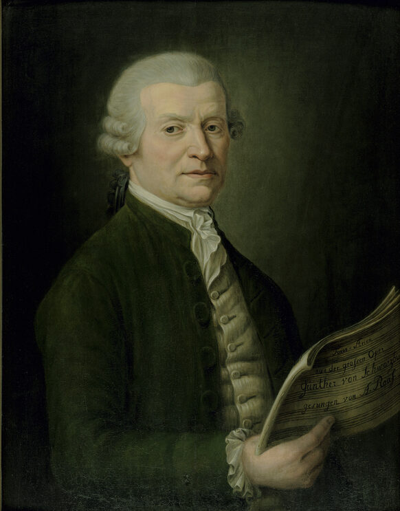 Anton Raaff (1714–1797), one of the most famous tenors of the  18th century, painting by Clemens August Philippart