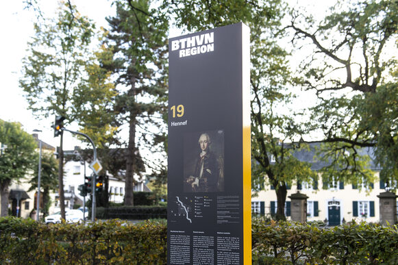 Stele 19 des Beethoven-Rundgangs in Hennef