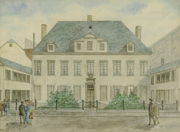An der Stelle des heutigen Kaufhauses stand zu Beethovens Zeiten das Breuningsche Haus
