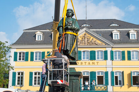 The Beethoven monument is back after restoration