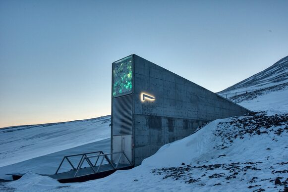 The Crop Trust operates a global seed vault on Spitsbergen.