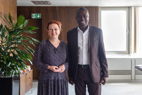 Mayor Katja Dörner and her counterpart Ernest Arthur from Cape Coast in Ghana.