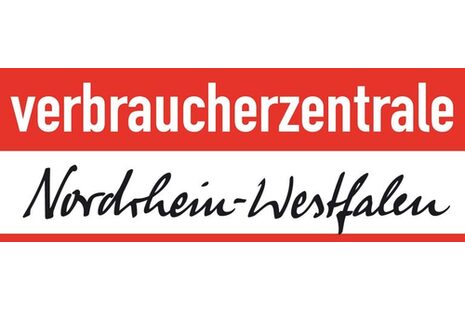 Das Logo zeigt den Schriftzug Verbraucherzentrale Nordrhein-Westfalen