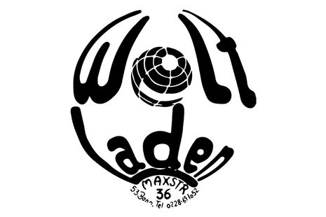 Logo in Form eines Globus mit Schriftzug Weltladen