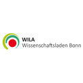 Logo mit rotem Kreis und zwei grünen Halbkreis mit Schriftzug "WILA Wissenschaftsladen Bonn"