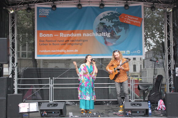 Konzertbühne auf dem Festival Bonn - rundum nachhaltig