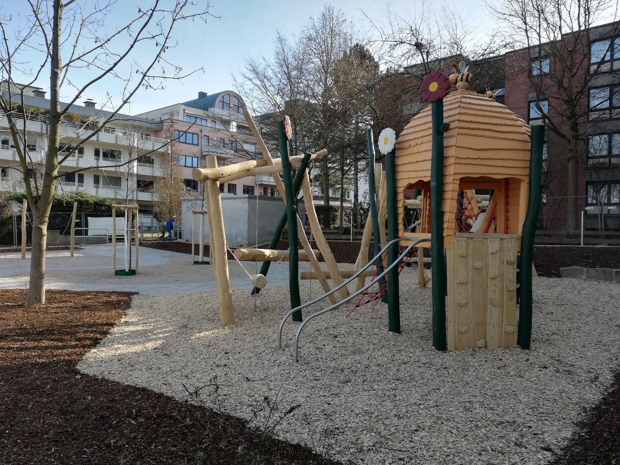 Der neue Spielplatz an der Straße "Am Kümpel"