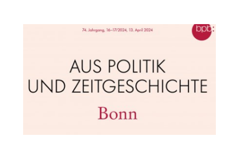 Der Screenshot zeigt den Schriftzug aus Politik und Zeitgeschichte Bonn