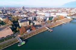 Luftbild Rheinufer Bonn