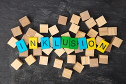 Concept:,Inklusion,Means,Inclusion,With,Colorful,Toy,Letters,And,Wooden