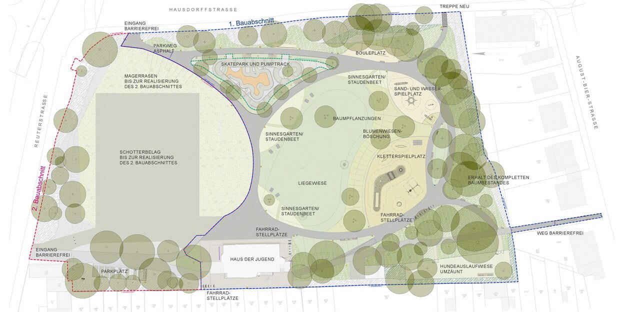 Lageplan Umgestaltung Reuterpark