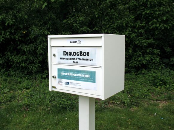 Die Dialogbox sieht aus wie ein weißer Briefkasten