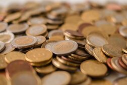 Euromünzen aus der Spardose