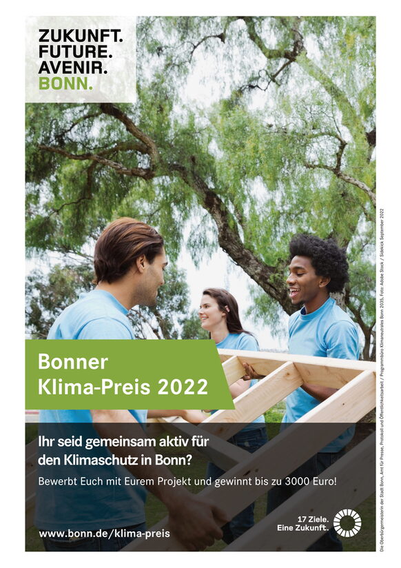 Plakat zum Bonner Klima-Preis.