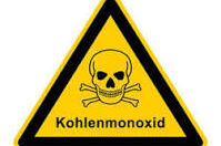 Warnschild Kohlenmonoxid