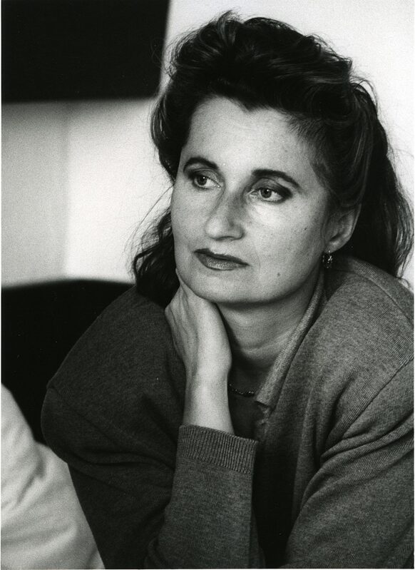Foto von Elfriede Jelinek, Bonn, 1989