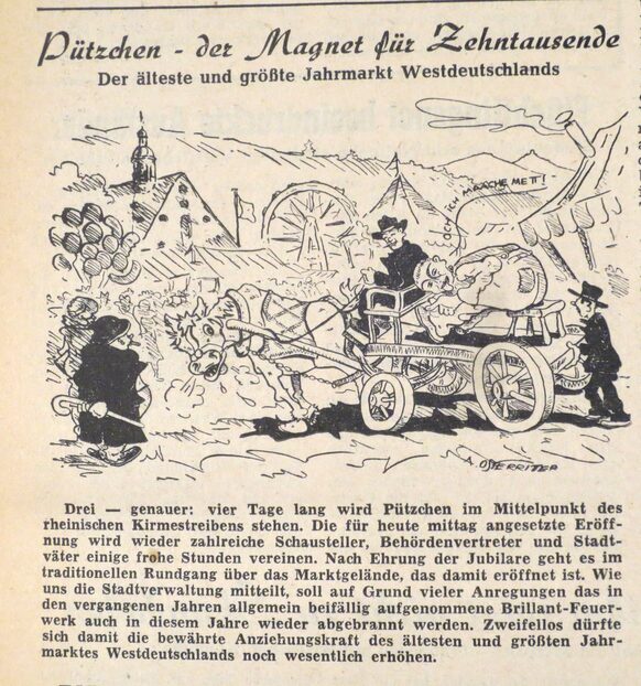 Artikel aus der „Westdeutschen Neuen Presse“ vom 13. September 1952