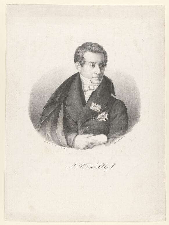 Historisches Porträt von August Wilhelm von Schlegel