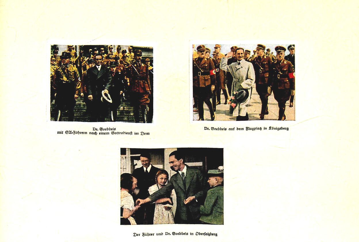 Bild 4: einige der Sammelbilder zu Joseph Goebbels