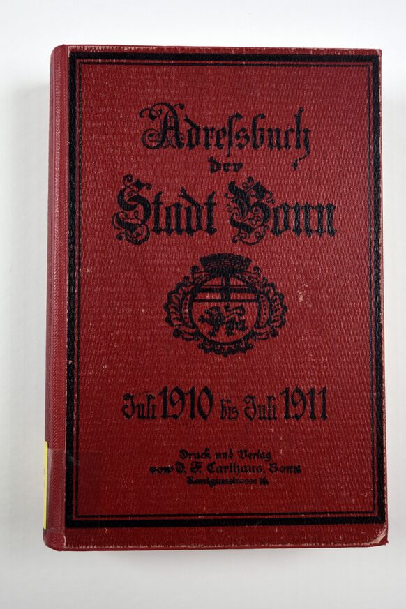 Historisches Adressbuch der Stadt Bonn 1910-1911