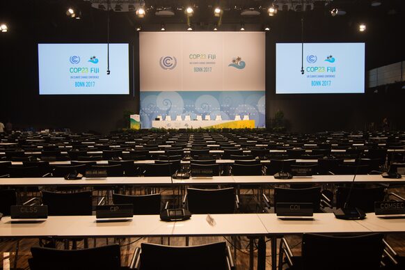 Der Tagungssaal der Weltklimakonferenz 2017 im World Conference Center Bonn