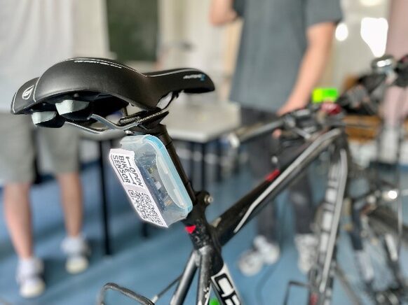 Ein Fahrrad mit einem Open Bike Sensor