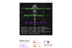 Plakat der Ausstellung beyond algorythms_digital utopia
